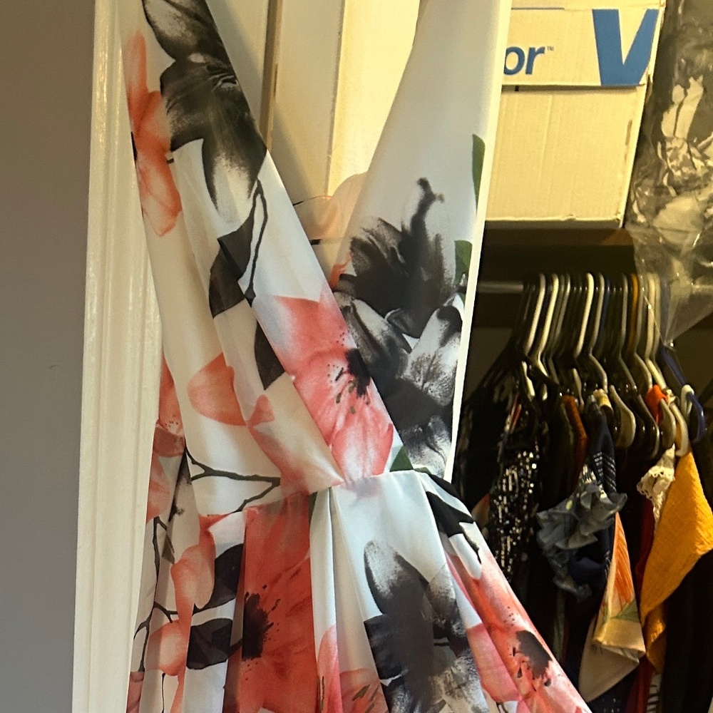 Spaghetti Strap Floral Dress